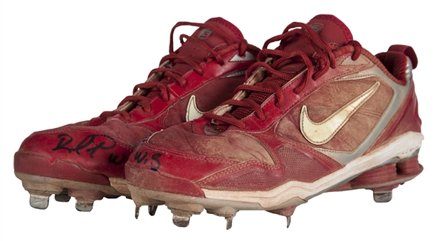 2011 Rafael Furcal World Series Game Used and Signed Nike Cleats (Player LOA and PSA/DNA)